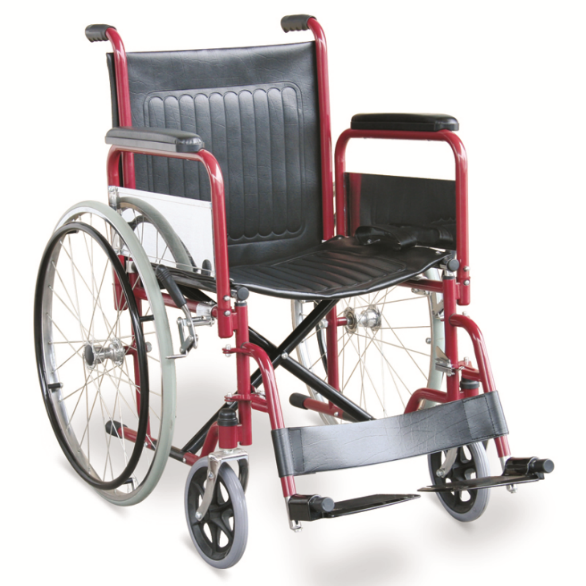silla de ruedas reposabrazos y pies desmontables GM-102